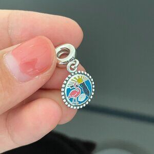 Pandora Miami Florida Flamingo Enamel Dangle Charm
